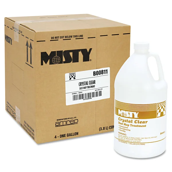 Misty 1003411 Dust Mop Treatment - Attracts Dirt, Non-Oily, Grapefruit Scent, 1gal, 4/Carton