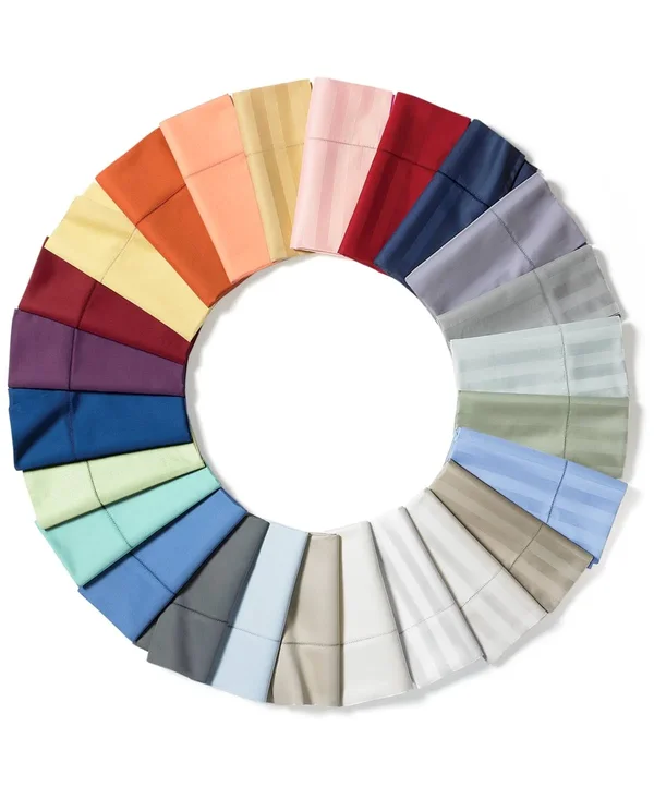 Charter Club Damask 1.5x22 Stripe California King 4-pc Sheet Set, 550 Thread Count 100% Supima Cotton, Created for Macy&s - Lemo