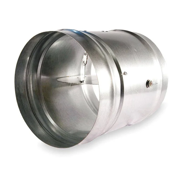 Dayton 2TFZ7 Round Fire Damper, 165 Deg F, 13-5/8 in. D