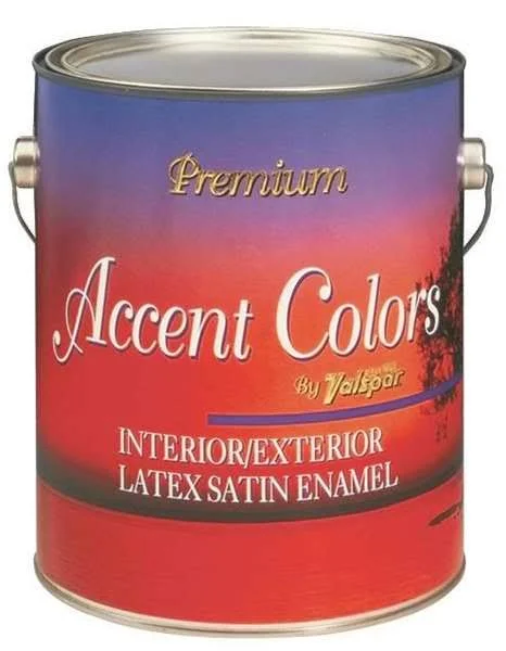 Valspar 3052 Latex Enamel Paint, 1 gal, Yellow Base