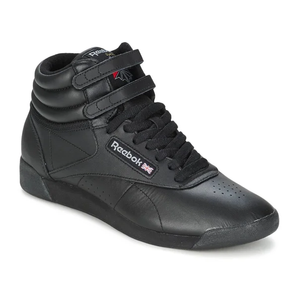 Reebok Freestyle Hi Black Women's Shoes, Size: 5