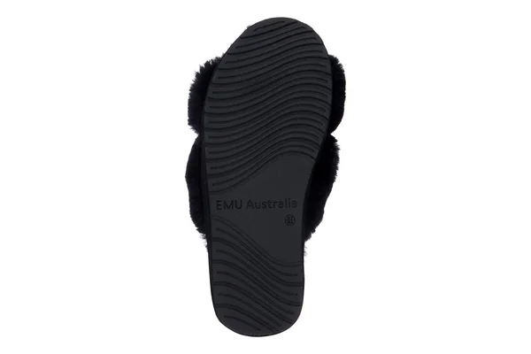 Emu Women's Mayberry Spa Slipper - Size: 5, Black Sheepskin