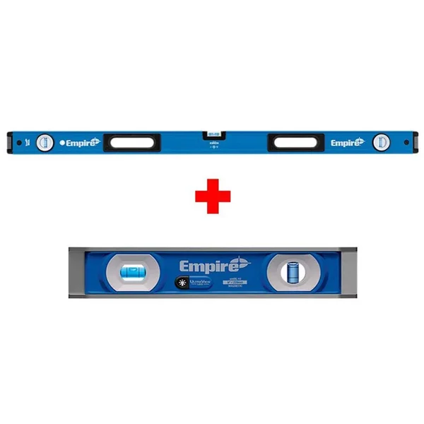 Empire 48 in. Box Level with Ultraview LED 9 in. Torpedo Level