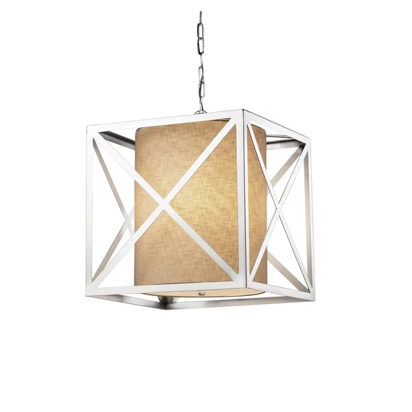 Justice Design Group FAB-9701-CREM-CROM Hexa 18x22 Cube Drum Pendant