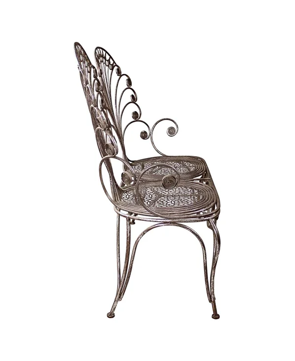 Design Toscano Grand Peacock Metal Garden Loveseat Bench