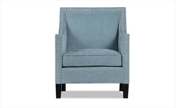 Grier Accent Chair in Blue - Transitional Polyester by Bob&s Discount Furniture