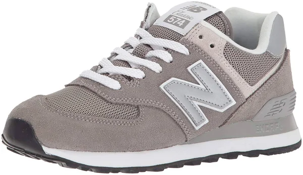 New Balance Women's 574 Lifestyle Shoes - Grey/White (Size 11.5)
