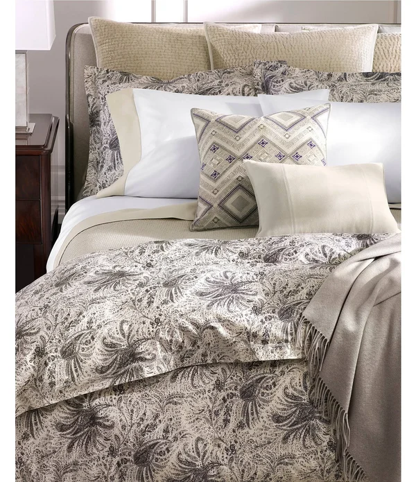 Ralph Lauren Dover Street Collection Gwendolyn Comforter, King, Gray