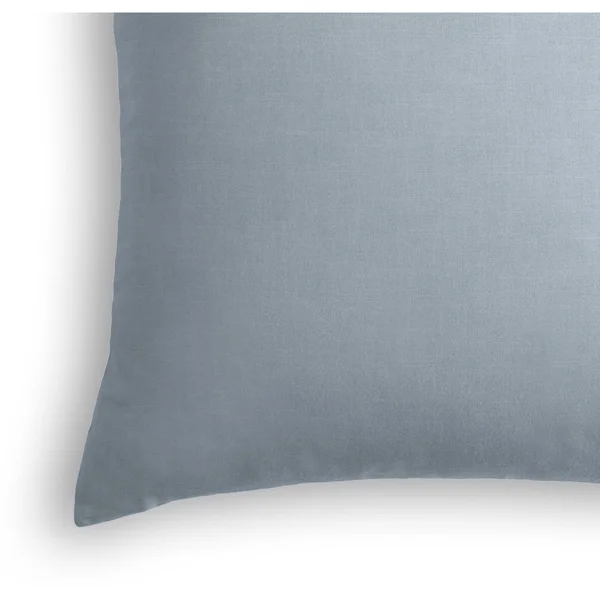 Blue Gray Linen Throw Pillow Cover - 24 x 24 - Green