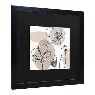 Think Neutral 03 by Lisa Audit - Picture Frame Graphic Art Wrought Studio Frame Color: Black Framed, Matte Color: Black, Size: 1