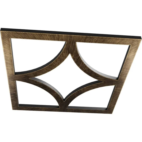Ekena Millwork CMPP36X36STABZ 36x22OD x 23x22ID x 1x22P Statesman Architectural Grade PVC Pierced Ceiling Medallion, Antiqued Br