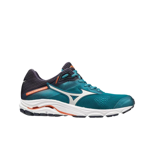 Mizuno - Men's Wave Inspire 15 Running Shoe - Ocean Depths-Cloud, Size 7