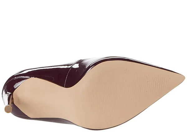 Steve Madden Vala Burgundy Patent - Size 6