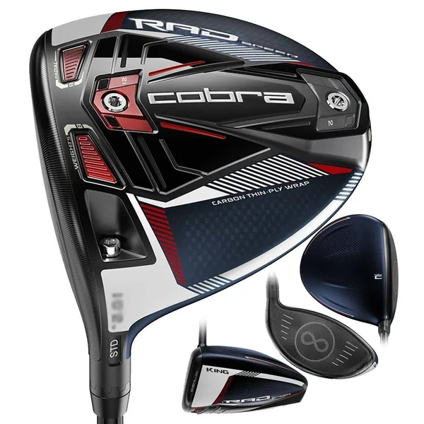 Cobra RADSPEED Driver Blue/Red Left Hand - 10.5, HZRDUS Stiff
