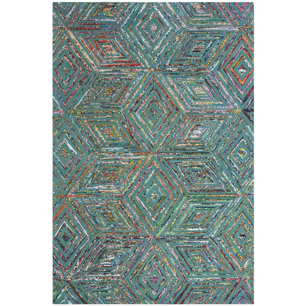 Safavieh Nantucket NAN607A Blue Rug 4& x 4& Round