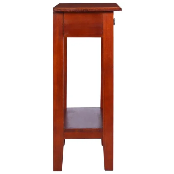 vidaXL Console Table Classical Brown 23.6x22x11.8x22x29.5x22 Solid Mahogany Wood