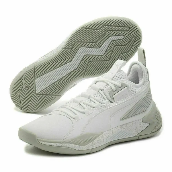 Puma Uproar Hybrid Court Core Mens White Athletic Basketball Shoes