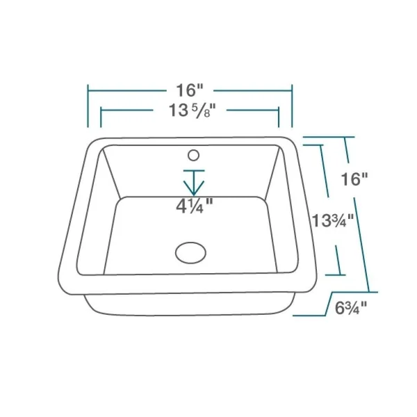Mr Direct U1414-W-PUD-BN White Undermount Porcelain Bathroom Sink Ensemble - Brushed Nickel