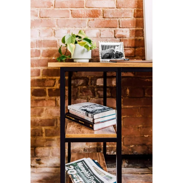 OneSpace Camden 4 Shelf - Classic Oak Computer Desk