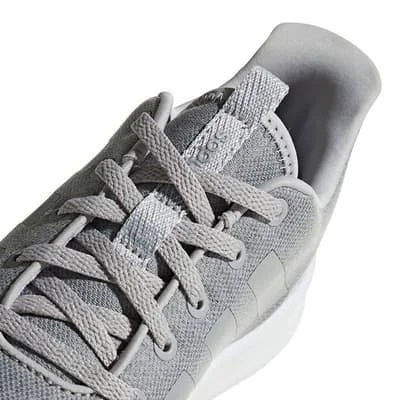 Adidas Cloudfoam Racer Training Shoes Grey White Kids - 28