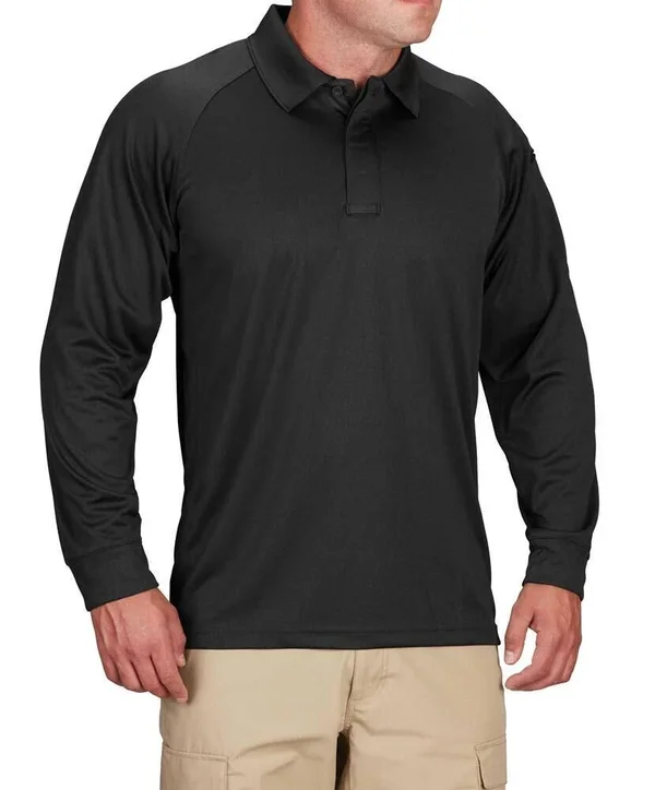 Propper Men's Snag Free Polo - Long Sleeve Black Xs