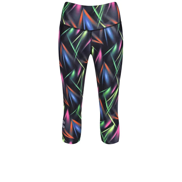 Clubbercise Laser Light Capri - Tikiboo L, Multi, Cropped Leggings