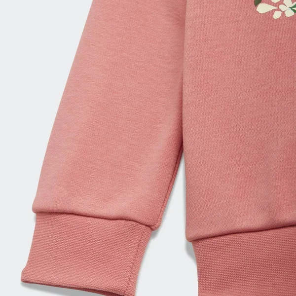 Adidas Girls& Infant and Toddler Originals Her Studio London Floral Crew Sweatshirt and Jogger Pants Set GN2256 - 18 Month, Pin