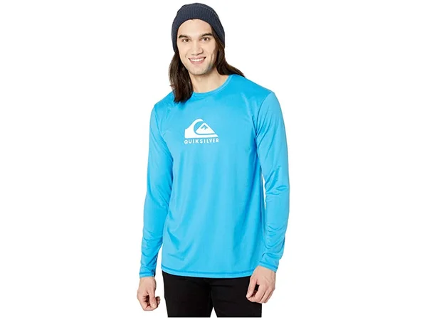 Quiksilver Men's Solid Streak Long Sleeve Rashguard - Blithe