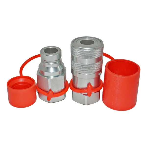 1x22 Flat Face Hydraulic Quick Connect Coupler Set, 1x22 SAE Thread
