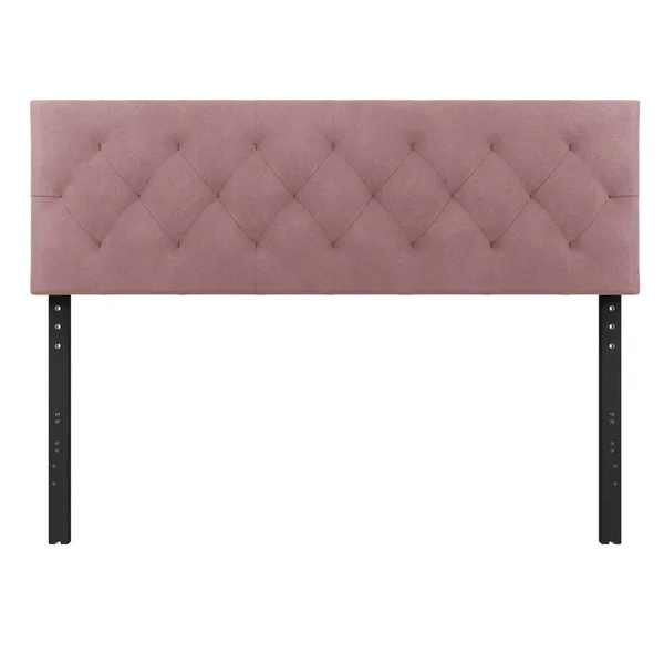 Brookside Jane Adjustable Pink Rose Velvet Upholstered King Headboard