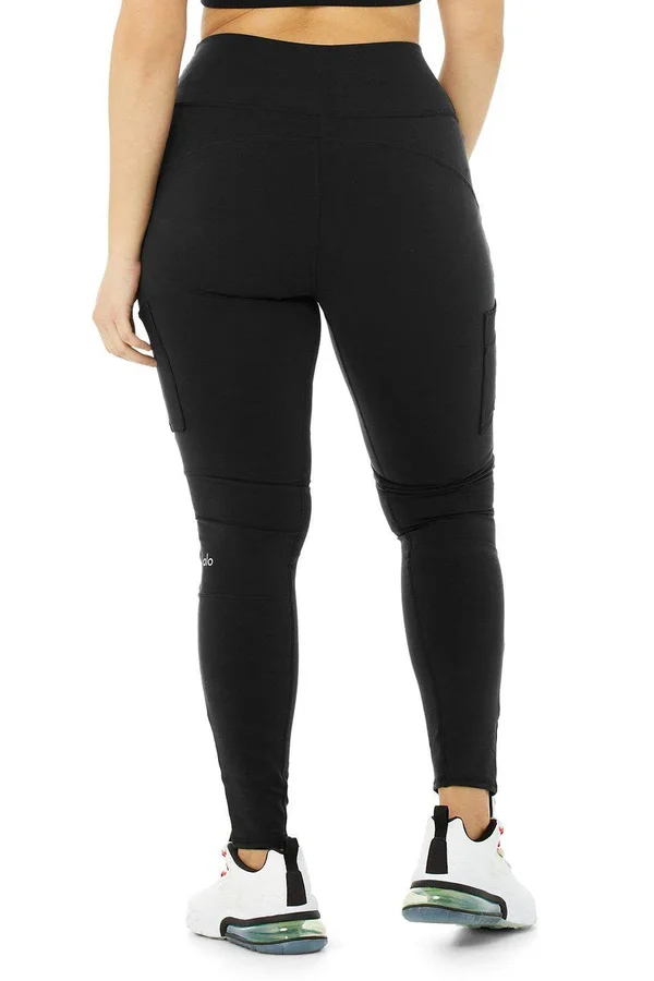 Alo Yoga High-Waist Cargo Leggings - Black, Women's, Xs