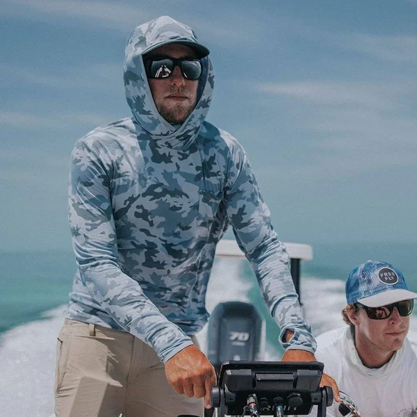 Free Fly Men's Bamboo Lightweight Hoody - Water Camo, 2XL