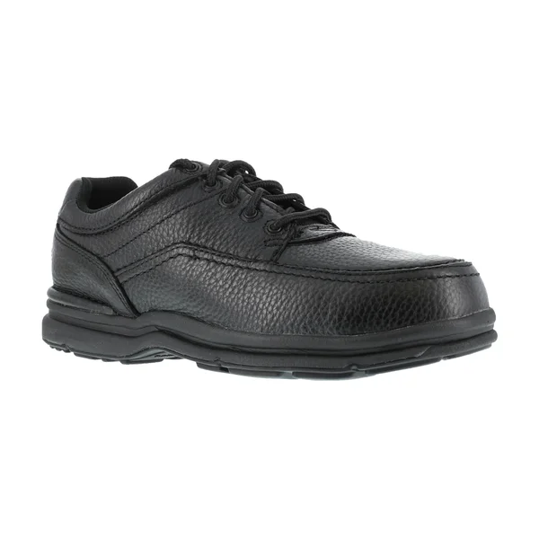 Rockport World Tour Steel Toe Work Shoe - Men's - Black