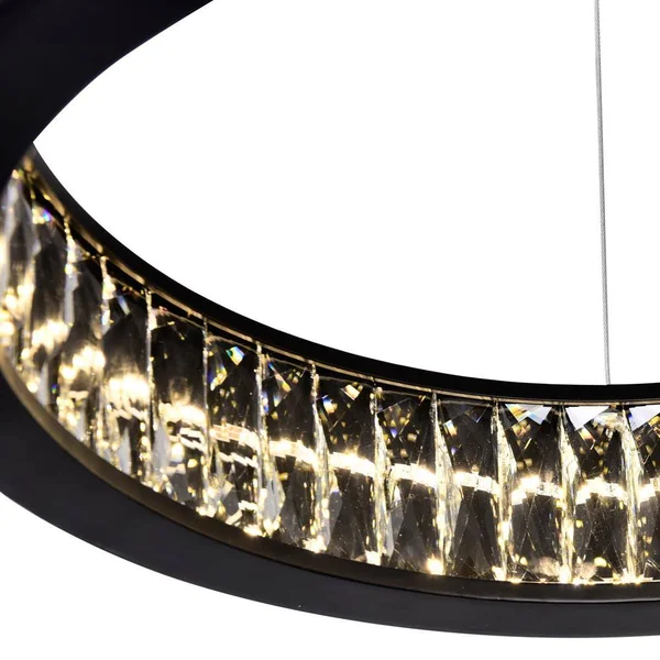 CWI Lighting 1040p20-101 Rosalina LED Chandelier with Matte Black Finish