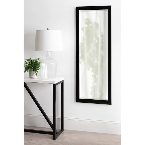 DesignOvation Bosc Framed Wall Mirror, 27.5x39.5, White
