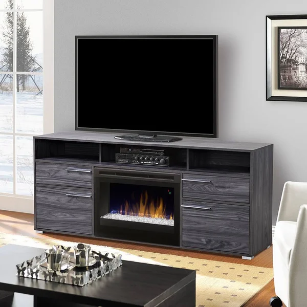 Dimplex Sander Media Console Electric Fireplace with Logs