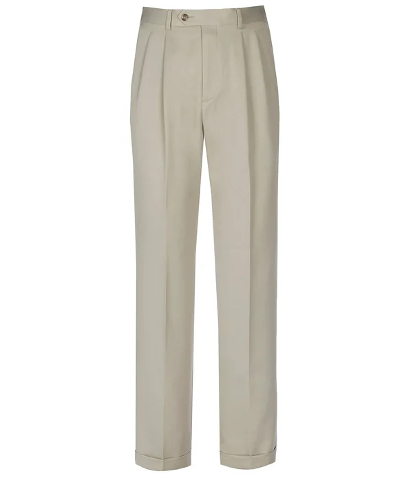 Roundtree Yorke Travel Smart Non-Iron Pleated Ultimate Comfort Microfiber Dress Pants - Mens, 42 34, Navy - Dillard&s Exclusive