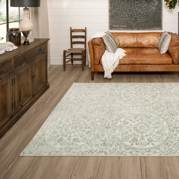 Mohawk Home Juniper Area Rug - 2& x 10& Runner - Cream/Grey