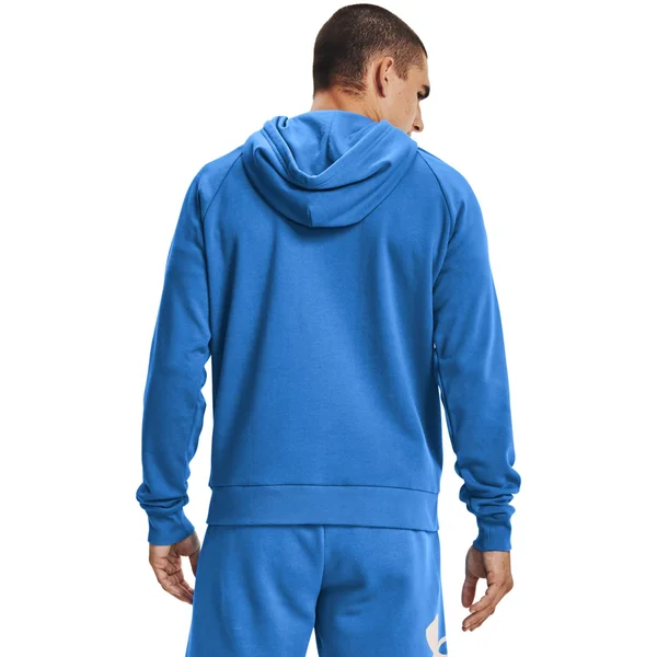 Under Armour Rival Fleece Big Logo Hoodie Blue Onyx White