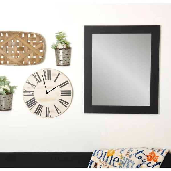 Black Over Sofa Decor Wall Mirror - BrandtWorks - BM002L-1