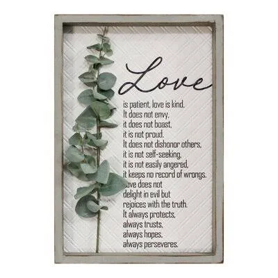 Love Is Patient - Love Is Kind Wall D閏or Gracie Oaks