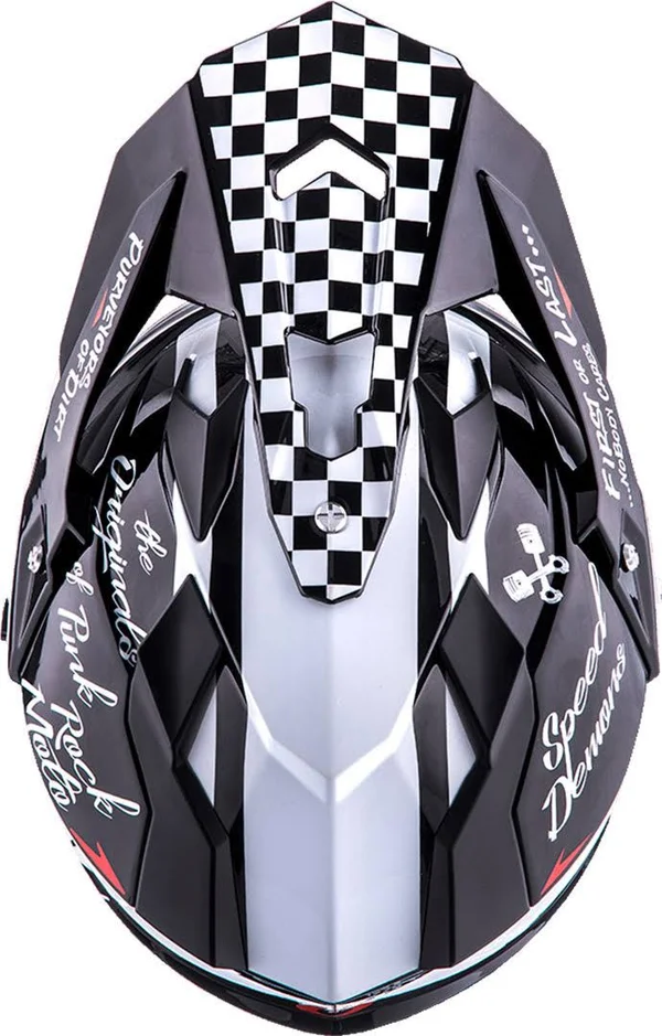 O&Neal Sierra II Torment Helmet Black White
