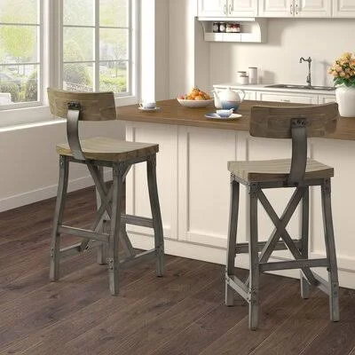 Caseareo Solid Wood Bar & Counter Stool Trent Austin Design Seat Height: Bar Stool (29.5x22 Seat Height), Seat Color/ Frame