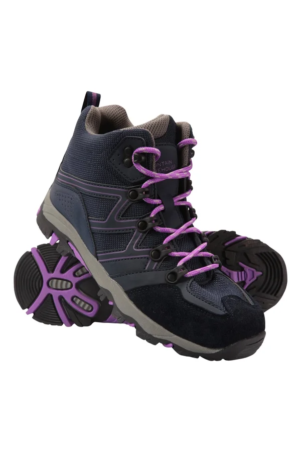 Mountain Warehouse Oscar Kids Hiking Boots - Purple - Size 3