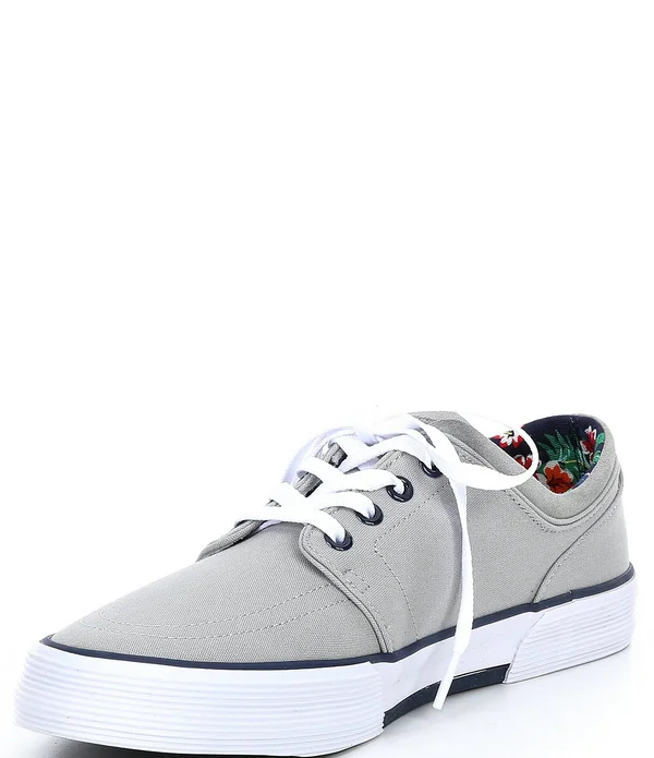 Polo Ralph Lauren Men's Faxon Low Top Sneakers - Soft Grey/Newport