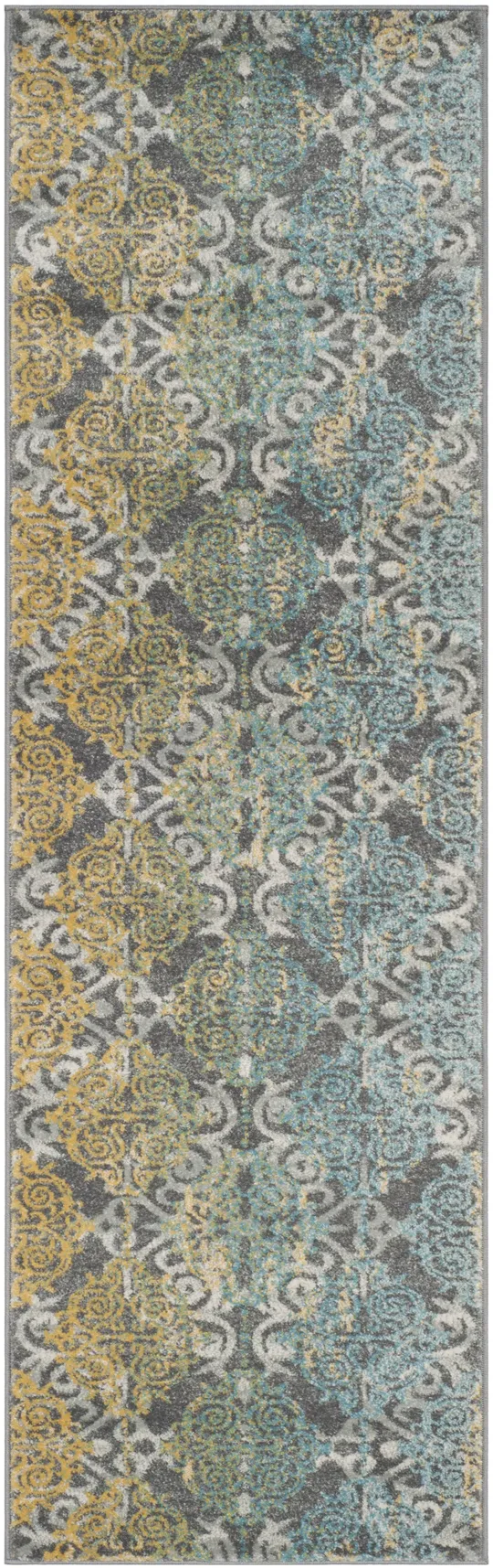 Safavieh Evoke EVK230D Grey/Ivory 9& x 9& Square Area Rug