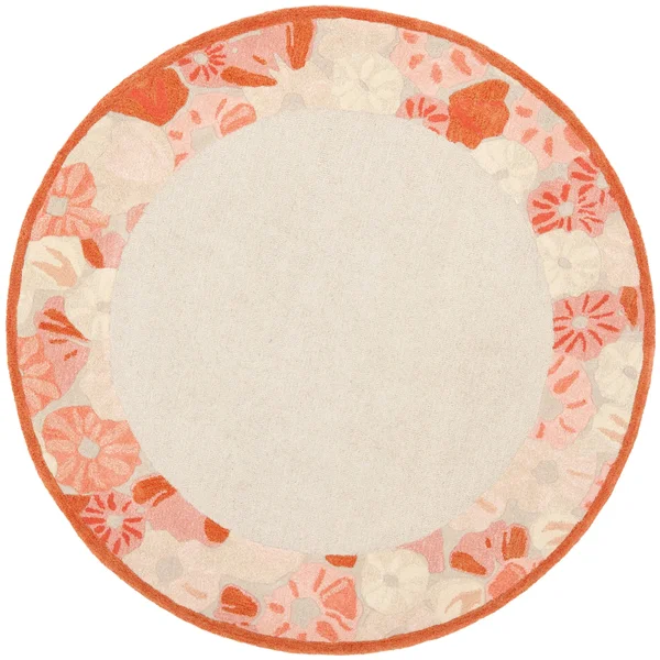 Safavieh Martha Stewart Poppy Border Area Rug - Cayenne Red - 6& Round