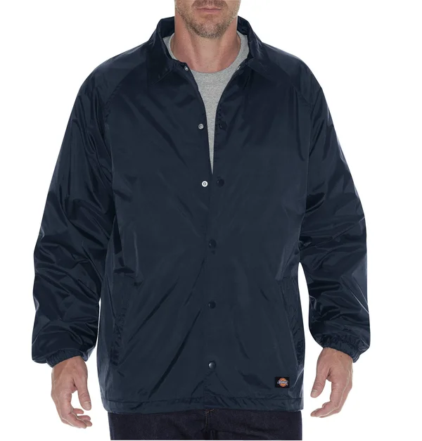 Dickies Snap Front Nylon Jacket - Dark Navy