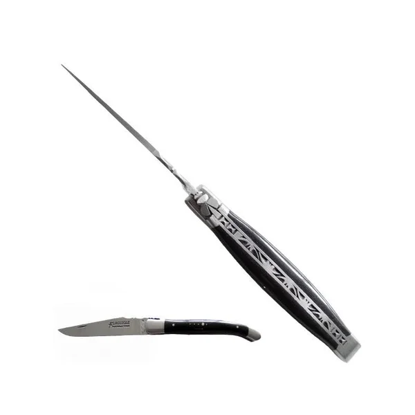 Laguiole Ebony Wood Handle Collector&s Knife
