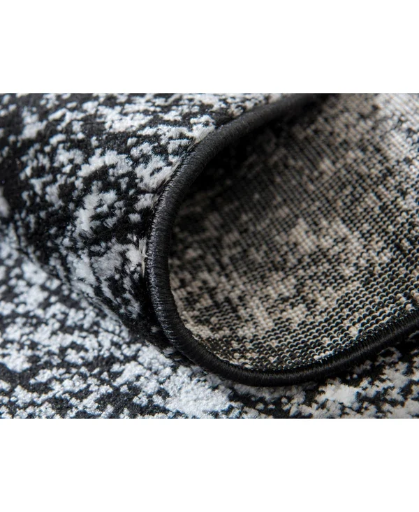 Unique Loom Casino Sofia Area Rug - 9& x 12& Black